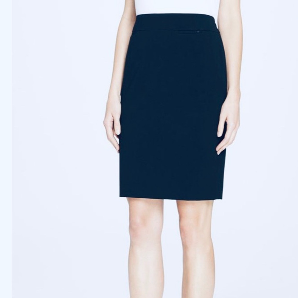 Tahari Asl Wide-Banded Straight Skirt